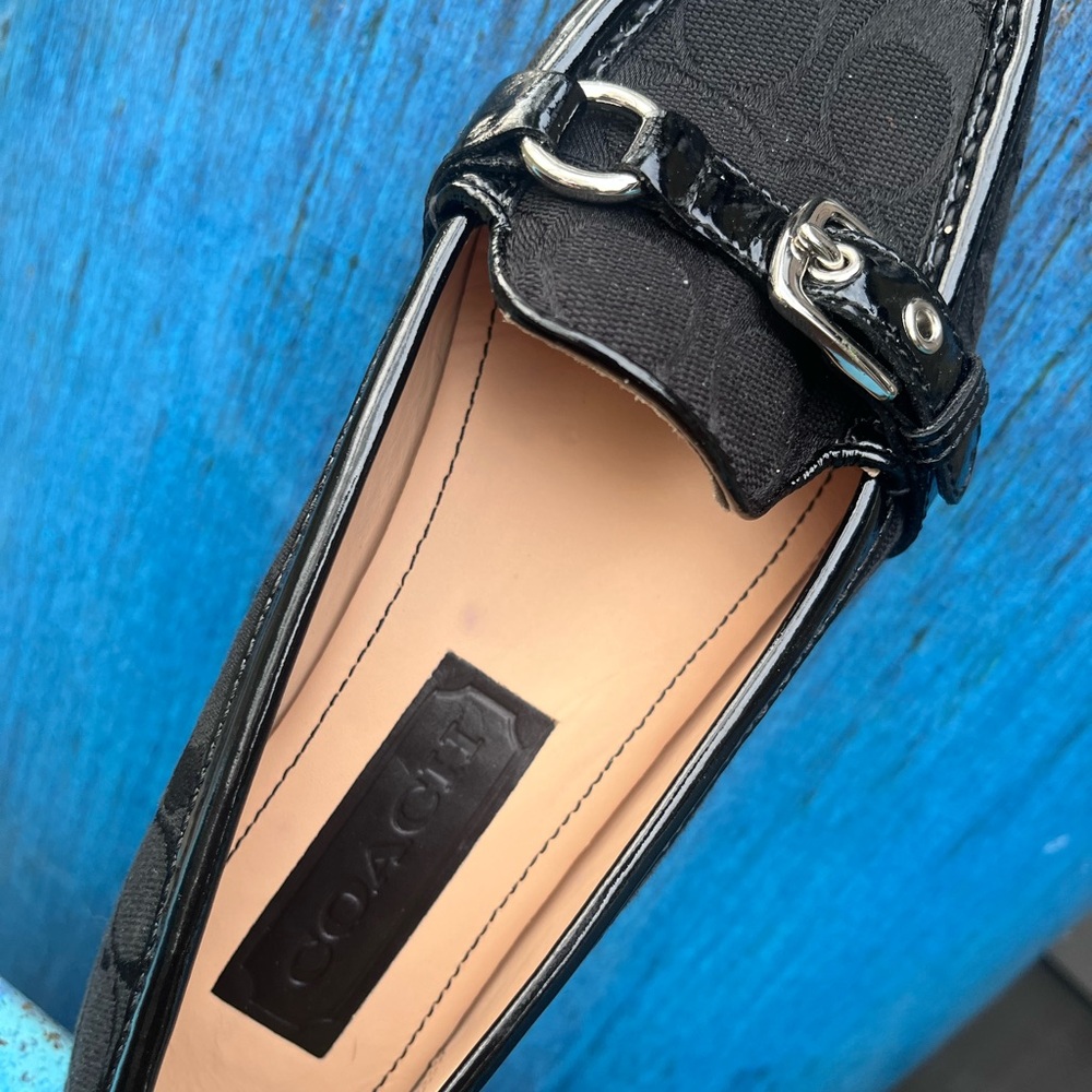 VINTAGE…Coach Black Signature Canvas Horsebit Loafers/NEVER WORN in ORIGINAL BOX - Picture 9 of 17